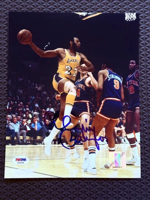 Elgin Baylor Signed Autograph 8x10 Photo Los Angeles Lakers PSA DNA - Image 1 of 3