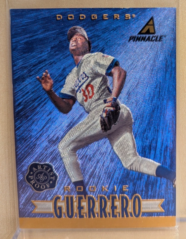 1997 New Pinnacle ARTIST PROOF #168 Wilton Guerrero Dodgers RARE MUSEUM PARALLEL - Image 1 of 2