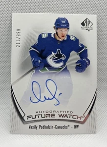 2021-22 SP Authentic Future Watch Auto /999 Vasily Podkolzin #122 - Picture 1 of 2