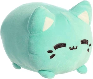 Aurora Enchanting Tasty Peach Mint Meowchi Stuffed Animal - Bright & Colorful - Picture 1 of 2