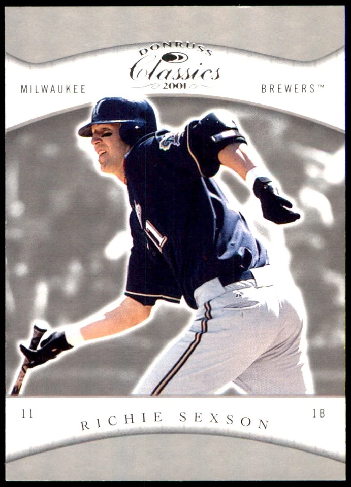 Richie Sexson 2001 Donruss Classics #74 Brewers MLB READ FREE SHIP AutographDen - Image 1 of 2