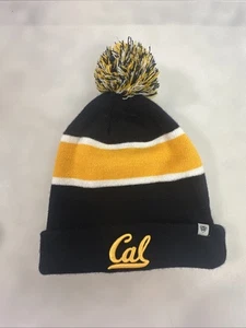 CAL Golden Bears ( UNC BERKELEY ) Pom Knit Beanie Hat Top of The World Adult - Picture 1 of 4