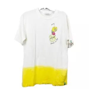 Scotch & Soda Amsterdam Dip Dyed Summer Artwork Crewneck Short Sleeve Tee Size S - Picture 1 of 8
