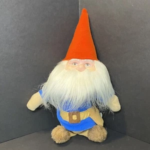 Vintage Wichtel Plüsch Puppe von Knickerbocker 1978 Gummi Gesicht Kaybee Spielzeug Etikett KB - Bild 1 von 6