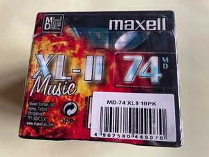 Ten Maxell 74 Minuten beschreibbare MiniDiscs in OVP ungeöffnet - Bild 1 von 17