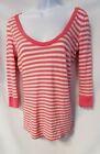 Abercrombie And Fitch Pink And White Striped T Shirt Or Pj Top Szxs A45