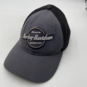 Harley Davidson Motorcycle Hat New Era 39thirty Fitted Large Xlarge Black - Picture 1 of 11