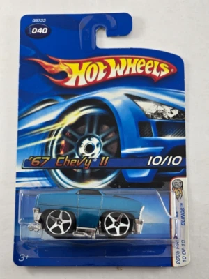 2005 Hot Wheels 040 '67 Chevy II Blue Spoke Fives First Editions Blings - Image 1 of 4