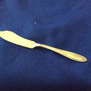 Cuchillo de mantequilla placa de plata placa de corona de novia Oneida - Imagen 1 de 5