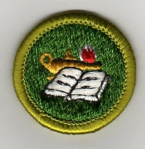 Reading Merit Badge Type G, Cloth Back (1961- 71), Mint! - Picture 1 of 1
