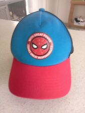 Spiderman Marvel Comic  Adjustable Hat Red,Black And Blue 