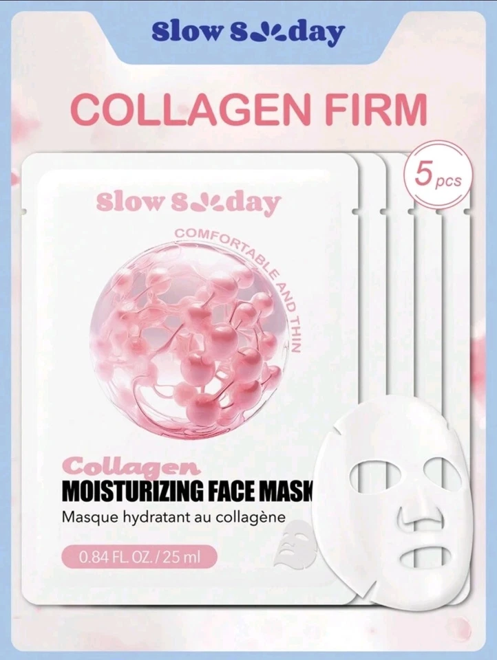 Korean beauty skin care brand face mask sheet skin moisturising collagen 5 pack - Image 1 of 1