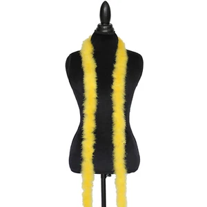 Golden Yellow 15 Grams Marabou Feather Boa 6 Feet Long Crafting Sewing Trim - Picture 1 of 1