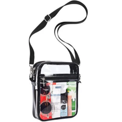 Clear Bag Stadium Approved Purse Transparent Crossbody Concert Bag for Women Men