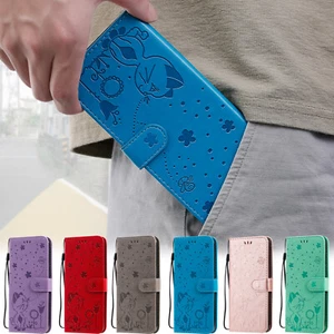 Cat Pattern PU Leather Flip Wallet Case Phone Cover for Oppo Find X3 Pro A95 5G - Picture 1 of 16