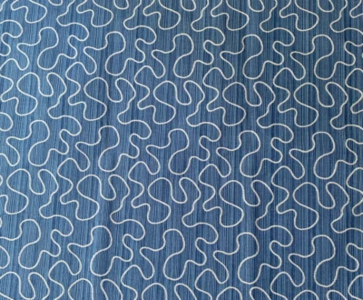 Kravet Larcana Ocean Blue Designer Fabric Remnant 24x24" - Image 1 of 3
