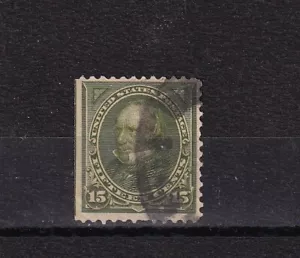 US Stamp 1898 Henry Clay # 284 Perf 12 Olive 15 Cent Lot 484 - Picture 1 of 2