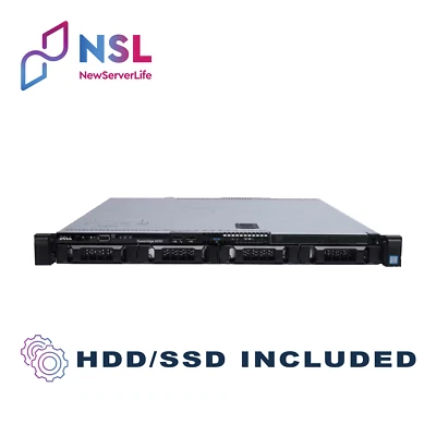 DELL R330 4LFF 1x E3-1270v6 3.8GHz 4C 64GB H730 PCIe 2x 4TB SAS 2xRJ45 - Image 1 of 3