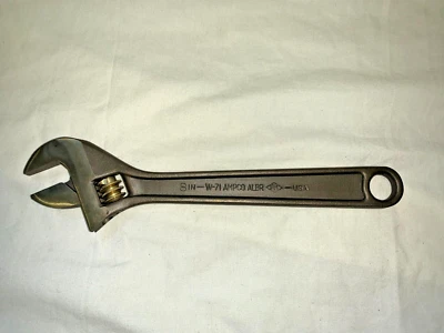 AMPCO W-71 ALBR ALUMINUM BRONZE Non-Sparking/Magnetic 8" Adjustable Wrench - Image 1 of 2