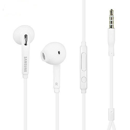 Samsung Galaxy S6 HD 3.5mm Stereo Headsets with Volume Control Mic - 2 Pack