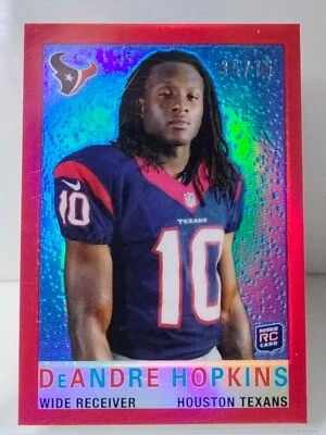 DeAndre Hopkins 2013 Topps Chrome RED MINI REFRACTOR Rookie Card RC #/75 SSP - Image 1 of 4
