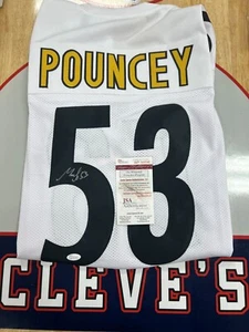 MAGLIA AUTO FIRMATA MAURKICE POUNCEY JSA AUTENTICATA PITTSBURGH STEELERS - Foto 1 di 1