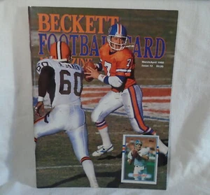 Beckett Football Card Magazine John Elway Cover March / April 1990 * - Bild 1 von 3