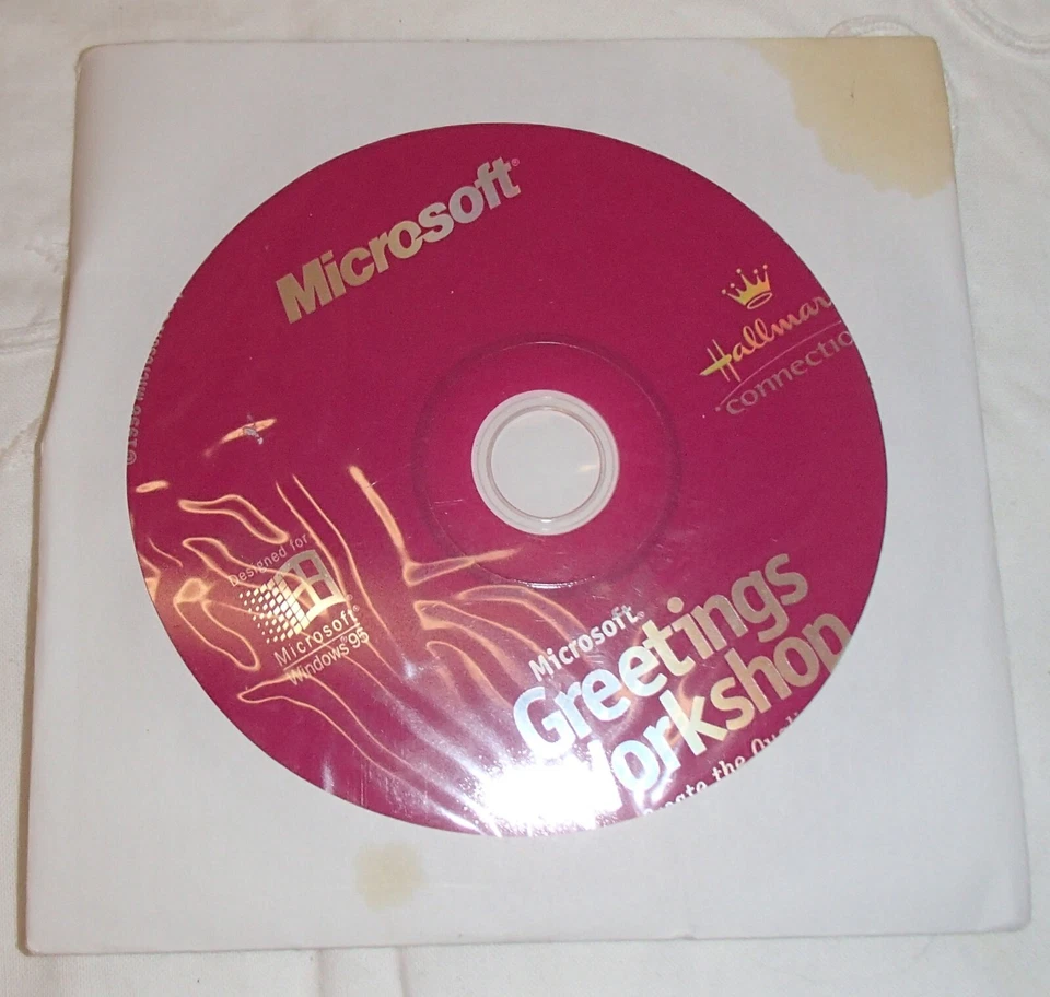 Microsoft Greetings Workshop (CD-ROM, 1996) Hallmark PC Software for Windows 95 - Image 1 of 1