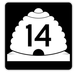 Utah State Highway 14 Sticker Decal R5360 Highway Route Sign - Picture 1 of 1