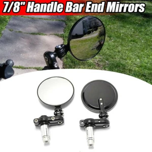 For Suzuki DRZ 400 DRZ400 Round CNC Motorcycle Foldable Rearview Bar End Mirrors - Foto 1 di 12