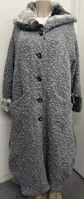 KEKOO дизайн женское пальто, размер 1 (средний/большой), серый с мехом, супер удобный, новый с Ярлыками - Изображение 1 из 4