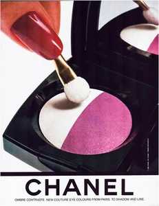Print Ad Chanel Ombre Contraste 1986 Full Page 8.5" x 11" - Picture 1 of 1