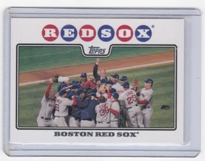 BOSTON RED SOX 2008 TOPPS-WORLD SERIES HIGHLIGHTS RUDY GIULIANI SHORT PRINT CARD - Picture 1 of 24