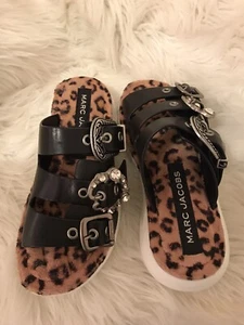 Marc Jacobs Emerson Faux Fur Sports Sandal. Retails $350 - Picture 1 of 4