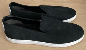 Scarpe basse alla moda DKNY da donna in pelle Jilian taglia 9 nere - Foto 1 di 10