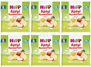 6 HIPP Organic Apple Rice Cakes Baby Snacks from 8 Months 30g 1.51oz - Picture 1 of 4