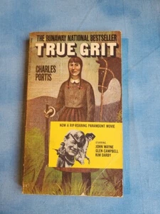 True Grit by Charles Portis Signet John Wayne Movie Tie-In Vintage Paperback - Picture 1 of 3