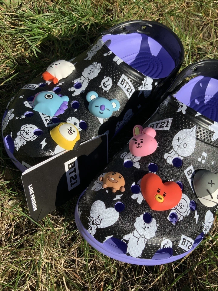 Crocs 207967-0C4 Line Friends BT21 Classic Clog Limited Collaboration US W7/ M6