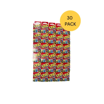 Uno GO Mini Card Game - 30 PACK,  Pocket Sized for Travel or for Groups - NEW - Image 1 of 4