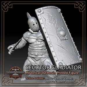 Secutor Gladiator - Scale 1/18 to 1/6 - 3D Resin Printed Figure Model Kit - Picture 1 of 10