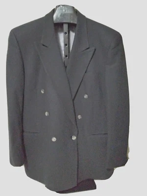 Bonita Chaqueta Blazer Abrigo Deportivo Negro Afilado Dario Di Napoli Firenze Italia Talla 44R Foto 1 de 4