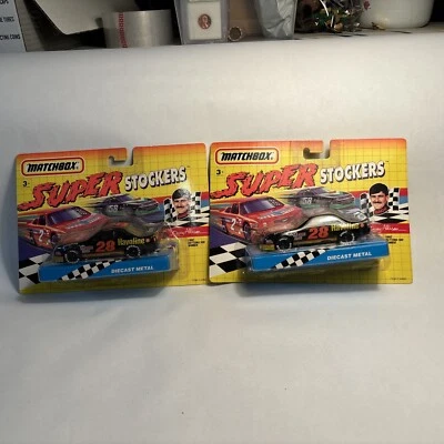 Lot Of (2) NASCAR Matchbox 1992 Super Stockers #28 Davey Allison Diecast. - Image 1 of 4