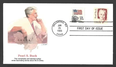 1983 US Postage - SCOTT 1848 - PEARL BUCK - FDC Fleetwood - AAVE - Image 1 of 2