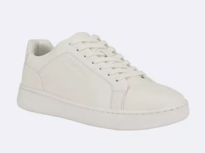 Zapato para hombre Calvin Klein blanco Falconi punta redonda plataforma cordones cuero talla 11 - Imagen 1 de 4
