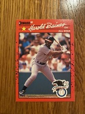 1990 Donruss Harold Baines All Star Error Card #660 Missing TM. on AL logo Mint.