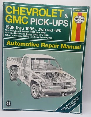 Haynes , Repair Manual , Chevrolet Gmc Pick-ups , 1988 To 1995 - Image 1 of 4
