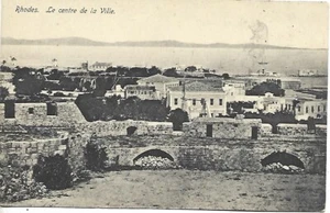 1912 GREECE RHODES AEGEAN THE CENTER OF THE CITY ITALIAN OCCUPATION - Picture 1 of 2