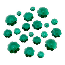 20 Marguerite Beads Emerald Green 6mm 8mm 10mm 12mm 14mm Lochrose Margarita