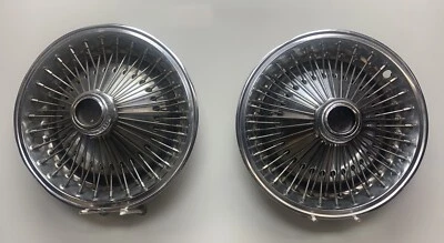 2)1970-1980 Dodge Chrysler Plymouth Magnum carregador Cordoba 14” calota com raio de fio - Imagem 1 de 4