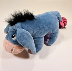 Vtg Eeyore Plush 1997 Disney Mattel 12" Tail Spinning Stuffed Animal Rattle Toy - Picture 1 of 11